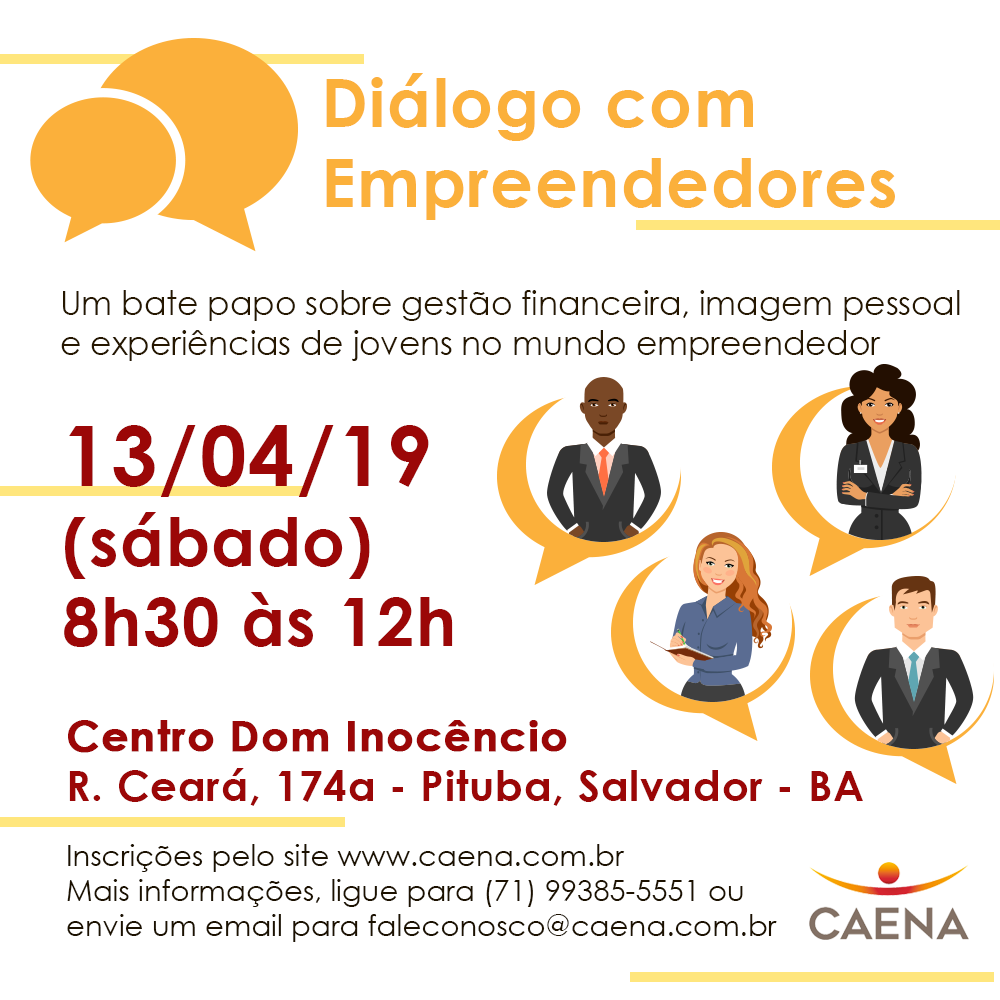 Centro Avançado de Empreendedorismo do Nordeste de Amaralina promove “Diálogo com Empreendedores “neste sábado